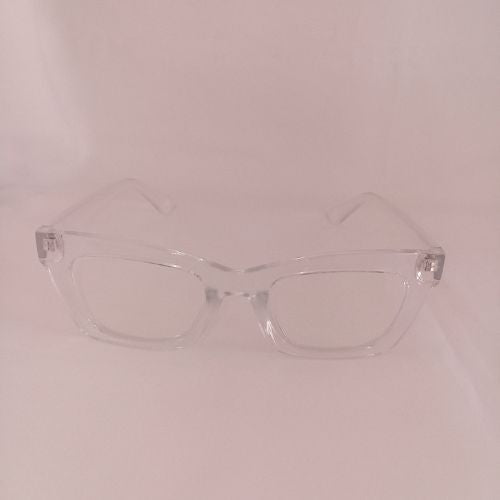 Small Thick Frame Clear Sunglasses - Clarette