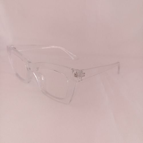 Small Thick Frame Clear Sunglasses - Clarette