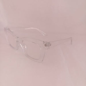 Small Thick Frame Clear Sunglasses - Clarette