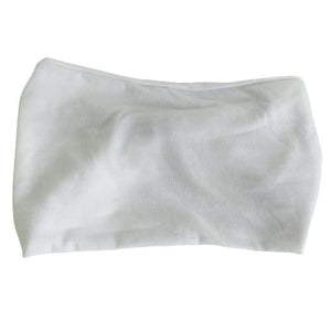 Extra Wide Knot Stretch Headband - White