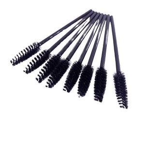 Black Disposable Eyelash Spoolie Wand Brush (Pack of 8)