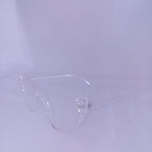 Cat Eye Slim Clear Sunglasses - Cidney