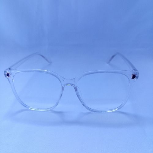 Retro Oversized Frame Clear Sunglasses - Dacey