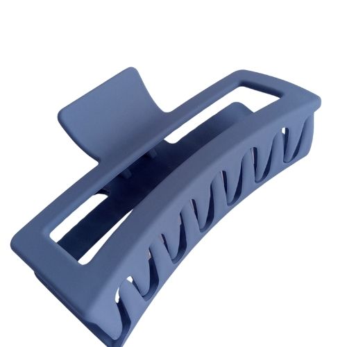 Jumbo Matte Rectangle Claw Clip - Slate