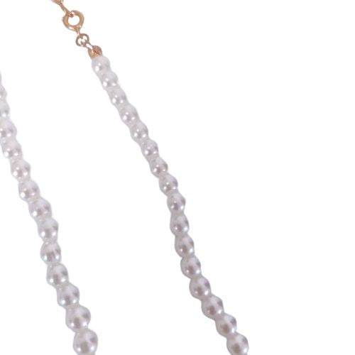 Single Strand Fine Pearl Fashion Necklace