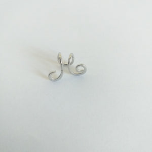 Silver Tone Curl Wave Fashion Ear Cuff