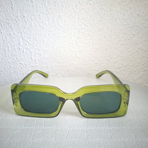 Green Rectangle Frame Sunglasses - Celie