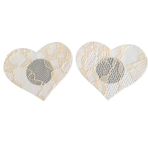 Light Beige Heart Lace Nipple Cover