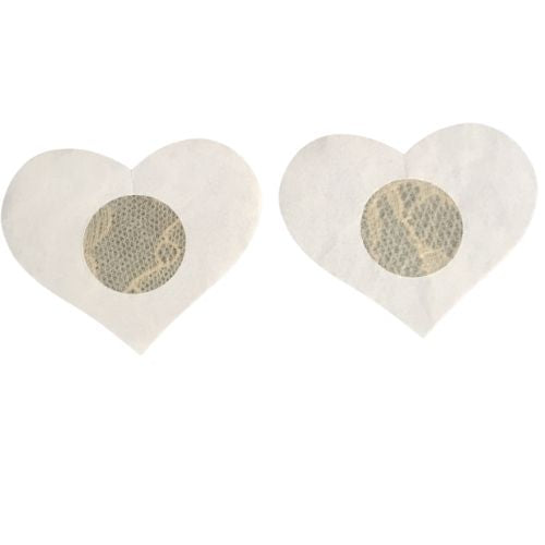 Light Beige Heart Lace Nipple Cover