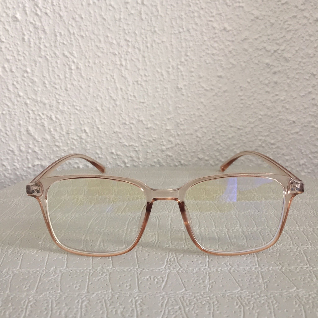 Brown Slim Frame Clear Sunglasses - Claire